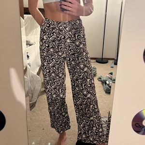 BDG High and Wide Patterned Corduroy Pants